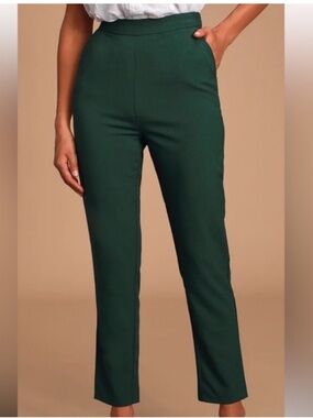 Lulus Forest Green Trouser Pants. Size S. 2